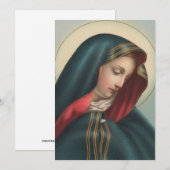 Sorrowful Virgin Mary Religieus Katholiek Kaart (Voorkant / Achterkant)