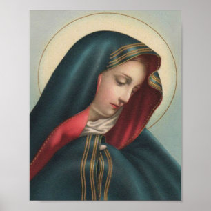 Sorrowful Virgin Mary Religieus Katholiek Poster