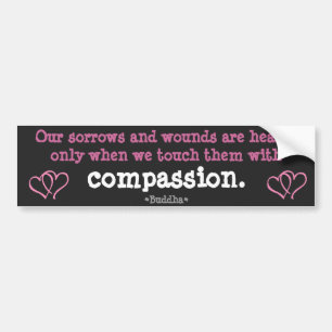 Sorrows genezen door Compassion Bumpersticker