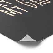 Sorry About My Dad Funny Father Son Daughter Sayin Poster (Hoek)