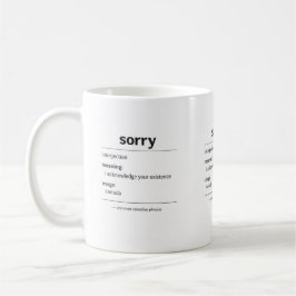 sorry – algemene Canadese zinsnede definitie mok