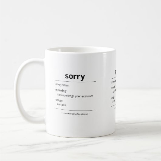 sorry – algemene Canadese zinsnede definitie mok (Links)