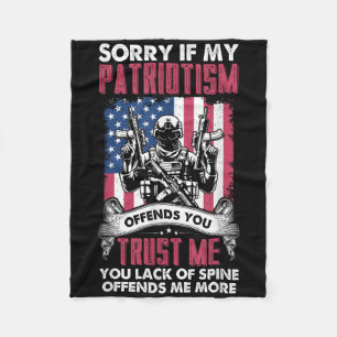 Sorry Als Mijn Patriotisme Je Krenkt Patriotische Fleece Deken