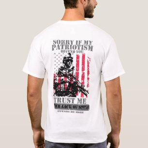 Sorry als mijn patriottisme je aanbiedt t-shirt