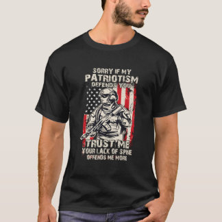 Sorry als mijn patriottisme je veteraan aanbiedt t-shirt