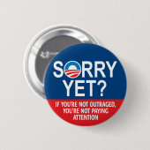 Sorry? Anti-Obama producten Ronde Button 5,7 Cm (Voorkant /achterkant)