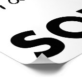 Sorry Awkward sorry Funny Poster (Hoek)