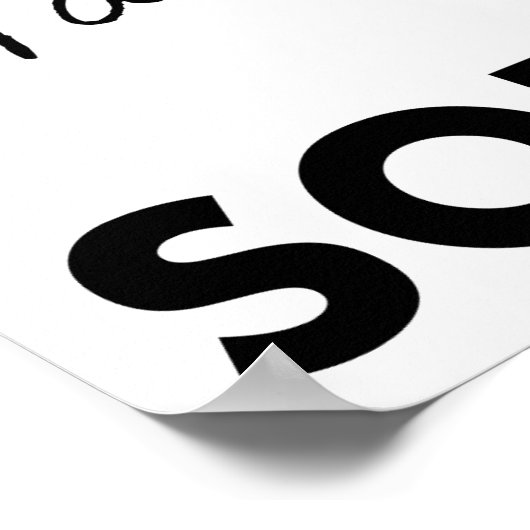 Sorry Awkward sorry Funny Poster (Hoek)