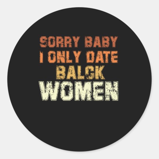 Sorry Ba Ronde Sticker (Voorkant)