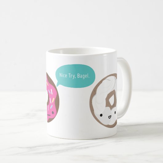 Sorry Bagel, alleen donuts Mok (Voorkant rechts)