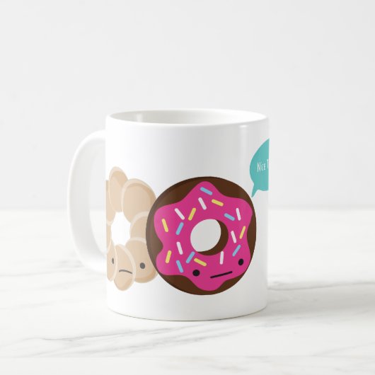 Sorry Bagel, alleen donuts Mok (Voorkant links)