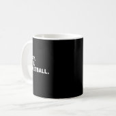 Sorry. Basketbal. Doei. grafisch Koffiemok (Voorkant links)