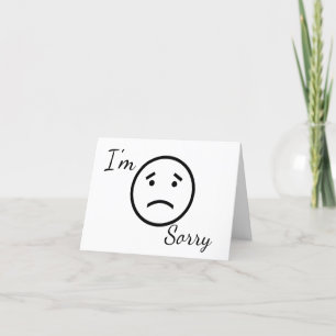 Sorry... Birthday-kaart Bedankkaart