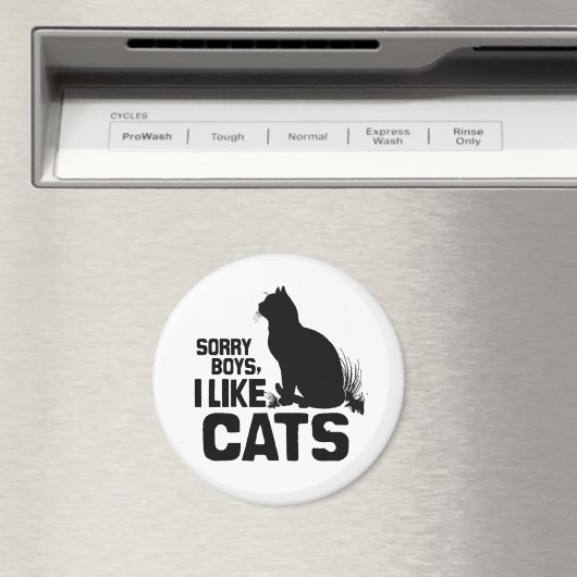 SORRY BOYS IK HOU VAN CATS -.png Magneet (Insitu (Vaatwasser))