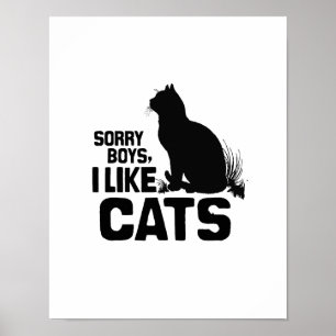 SORRY BOYS IK HOU VAN CATS -.png Poster