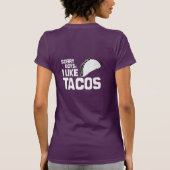 SORRY BOYS IK HOU VAN TACOS - WHITE -.png T-shirt (Achterkant)