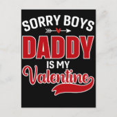 Sorry Boys Papa is mijn Valentijn Briefkaart (Voorkant)