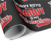 Sorry Boys Papa is mijn Valentijn Cadeaupapier (Rol Hoek)