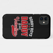 Sorry Boys Papa is mijn Valentijn Case-Mate iPhone Case (Achterkant (horizontaal))