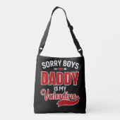 Sorry Boys Papa is mijn Valentijn Crossbody Tas (Achterkant)