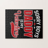 Sorry Boys Papa is mijn Valentijn Legpuzzel (Horizontaal)