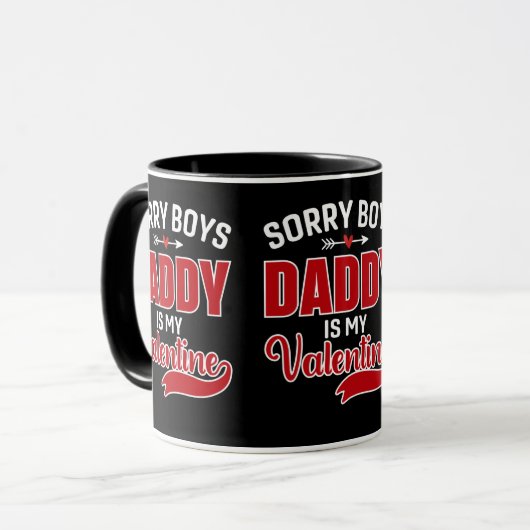 Sorry Boys Papa is mijn Valentijn Mok (Voorkant links)