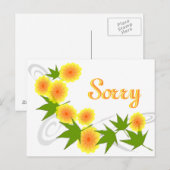 Sorry Briefkaart (Voorkant / Achterkant)