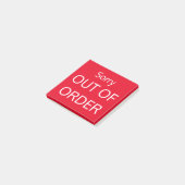 Sorry, buiten de orde post-it® notes (Schuin)