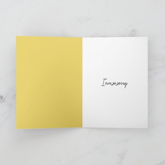 Sorry Bumblebee Kaart (Binnen)