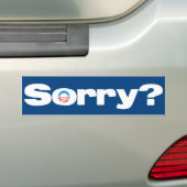 Sorry? Bumpersticker (Op auto)