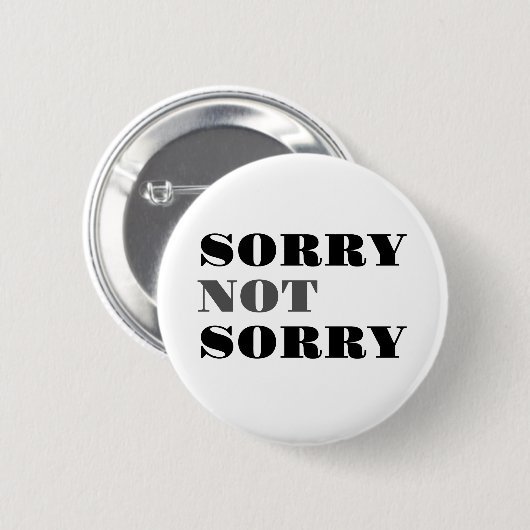 Sorry, Button (Voorkant /achterkant)