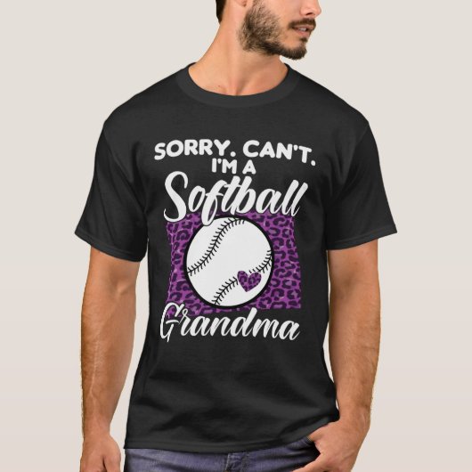 sorry can t I m a softball grandma sport T-shirt (Voorkant)