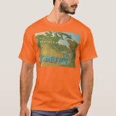 Sorry Canada mannen sinaasappel T-shirt (Voorkant)