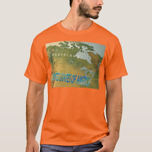 Sorry Canada mannen sinaasappel T-shirt (Voorkant)