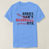 Sorry Cant Baseball Bye 22 T-shirt (Design voorkant)