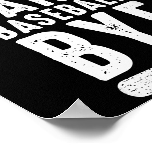 Sorry Can't Baseball Bye  Poster (Hoek)