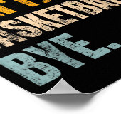 Sorry Can't Basketball Bye Retro Basketball Player Poster (Hoek)