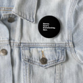 Sorry Can't Bye - Grappige Kickboksen Ronde Button 5,7 Cm (In situ)