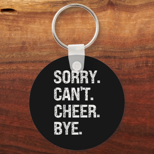 Sorry Can't Cheer Bye Retro Cheer Lovers Sleutelhanger (Voorkant)