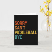 Sorry Cant Ckleball Bye Sarcastic Ckleball Player  Kaart (Gele Bloem)