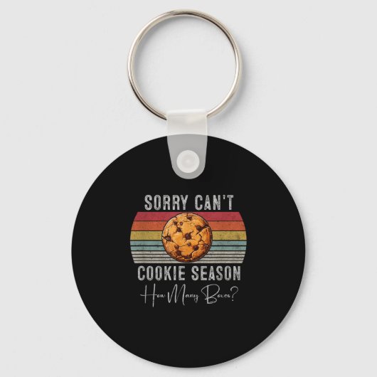 Sorry Can't Cookie Season - Cute Cookie Er Design Sleutelhanger (Voorkant)