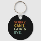 Sorry Can't Goats Bye Funny Goats  Sleutelhanger (Voorkant)
