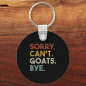 Sorry Can't Goats Bye Funny Goats  Sleutelhanger (Voorkant)