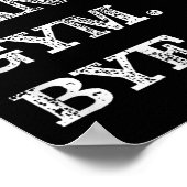 Sorry Can't Gym Bye - Weightlifting Muscles Workou Poster (Hoek)