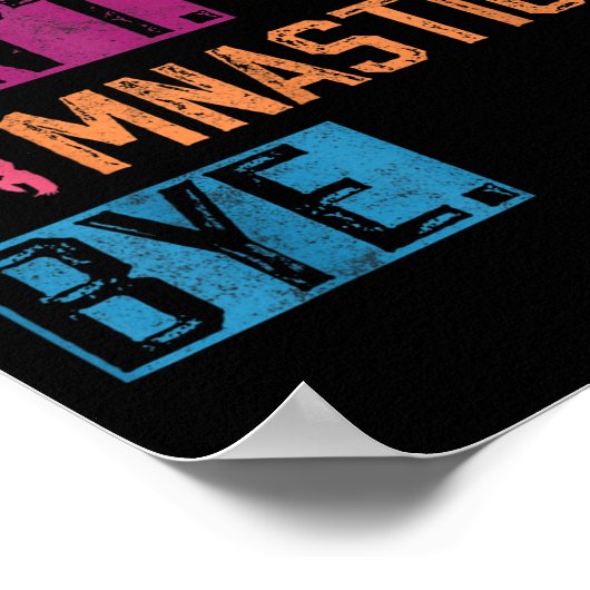 Sorry Can't Gymnastics Bye Funny Gymnastics Player Poster (Hoek)