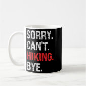 Sorry Can't Hiking Bye Retro Hiking Lovers Koffiemok (Links)