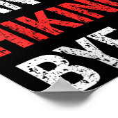 Sorry Can't Hiking Bye Retro Hiking Lovers  Poster (Hoek)