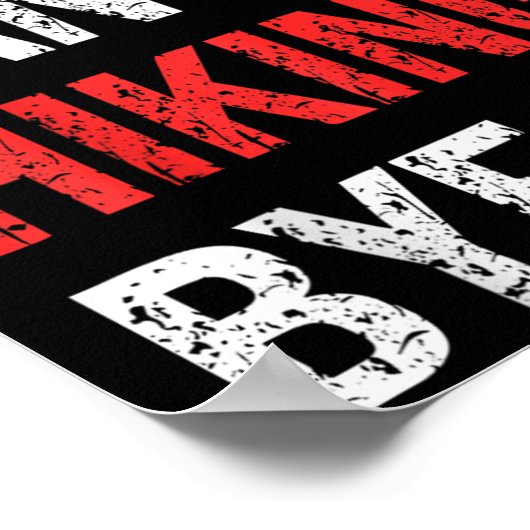 Sorry Can't Hiking Bye Retro Hiking Lovers  Poster (Hoek)