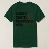 Sorry cant honkbal bye 23 t-shirt (Design voorkant)