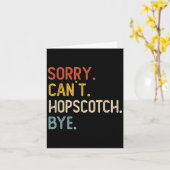 Sorry Can't Hopscotch Bye Shirts Funny Hopscotch L Kaart (Gele Bloem)